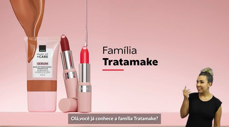 Janela de Libras aplicada em vídeo de campanha da Avon