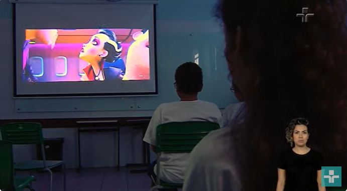 Janela de Libras em material sobre boas práticas