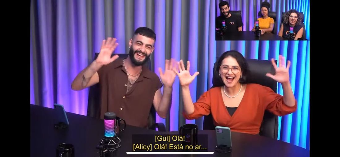 Frame de vídeo finalizado, com legendas e chamada de vídeo